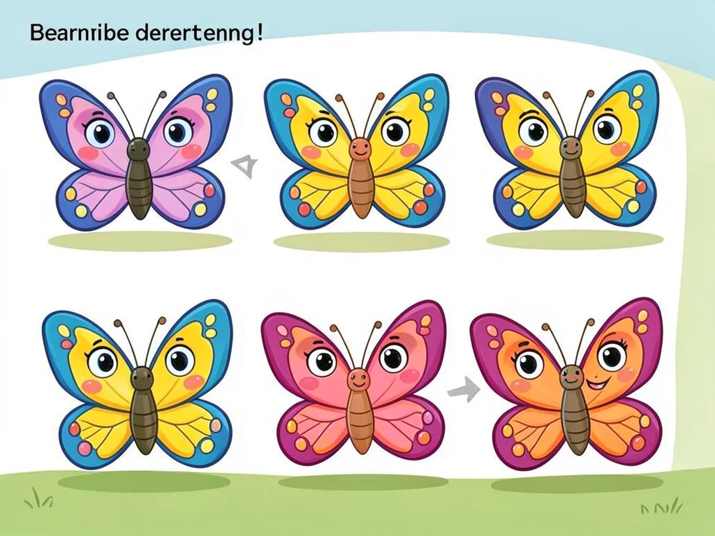Butterfly metamorphosis stages