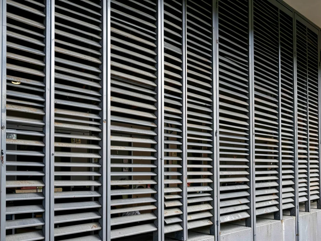 Louver screen pattern depth