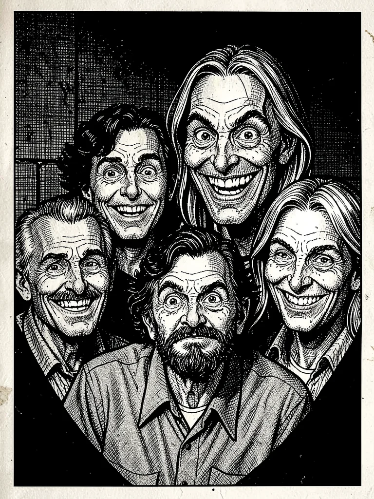 Disturbing family portrait