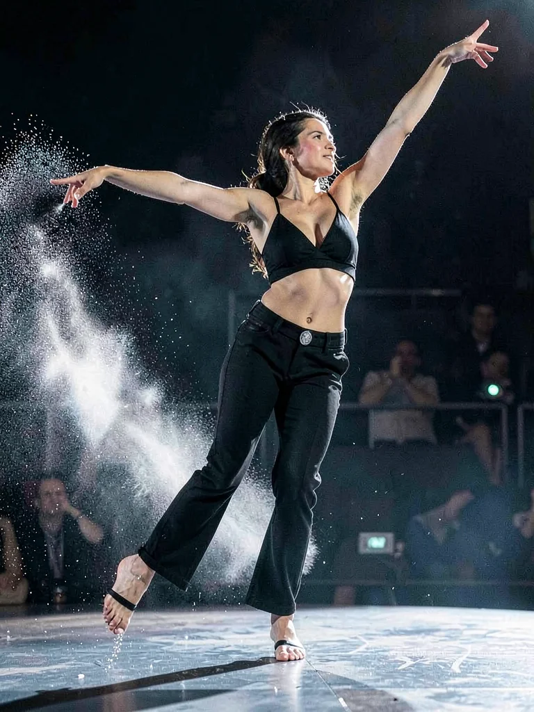 Dancer with light spill