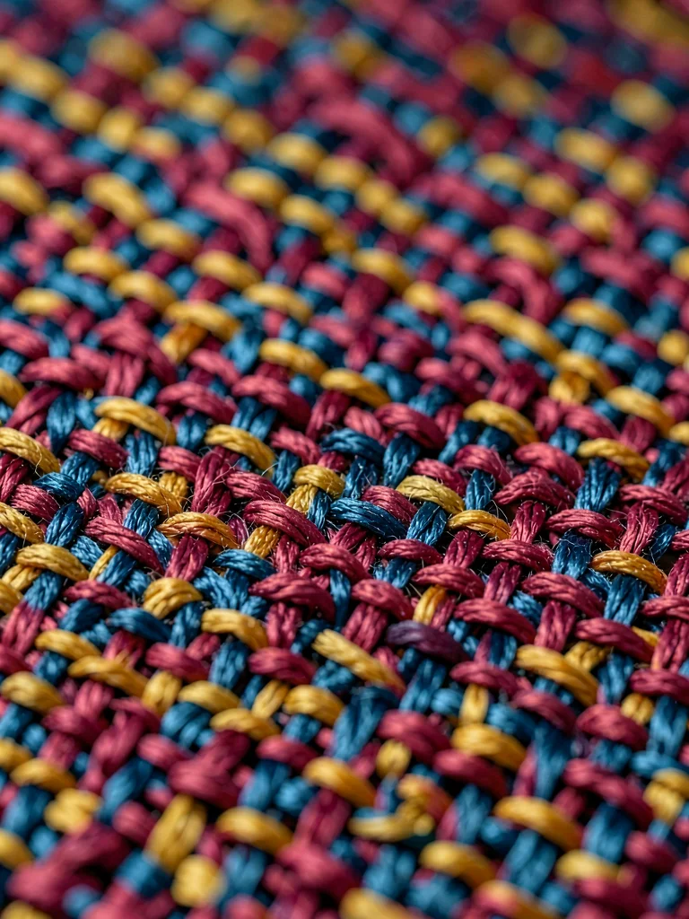 Tabby plain-weave silk dyed cochineal-rose shows even crossings with crisp warp 