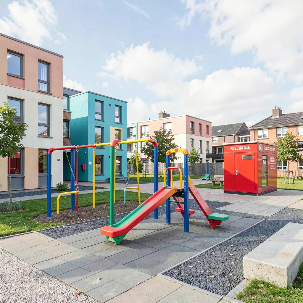 Danish design infrastructure, hygge mechanics, Playground equipment in primary c