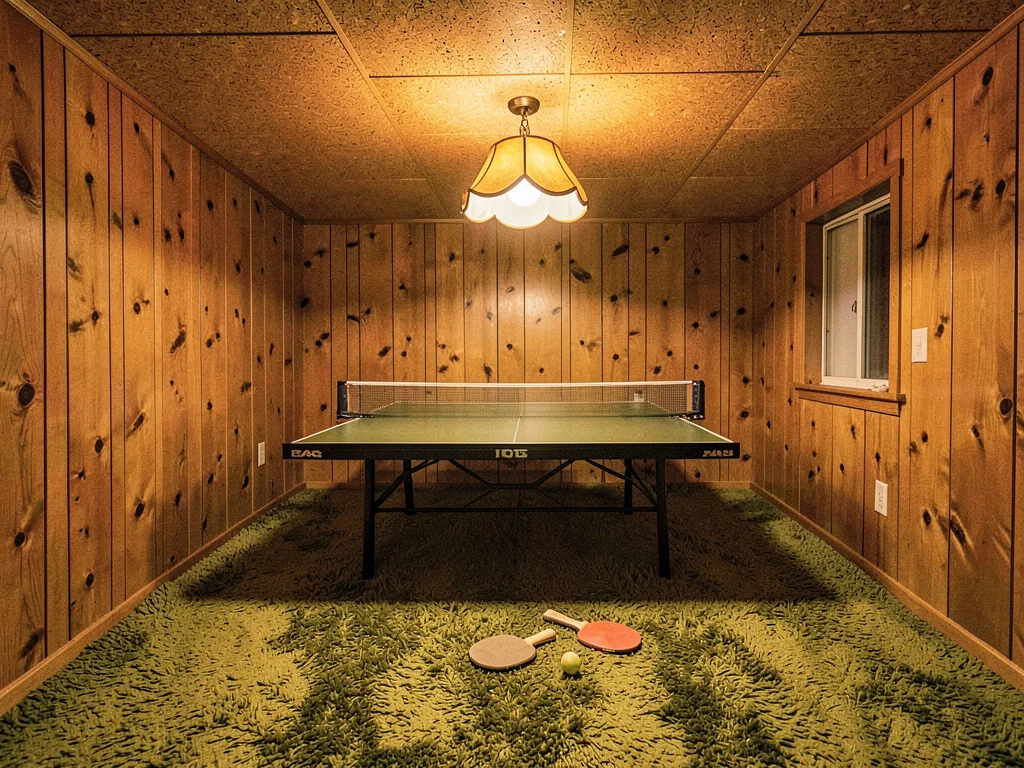 Ping-Pong Beneath Cork Tile