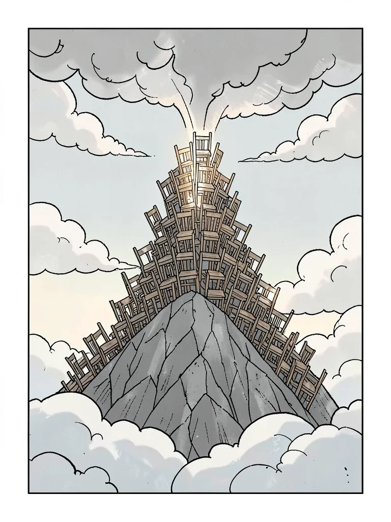 Mountain of chairs