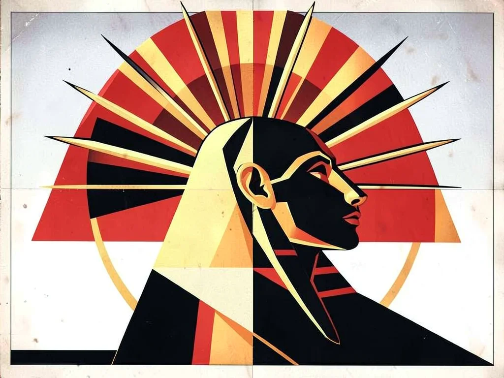Art Deco Egyptian sphinx