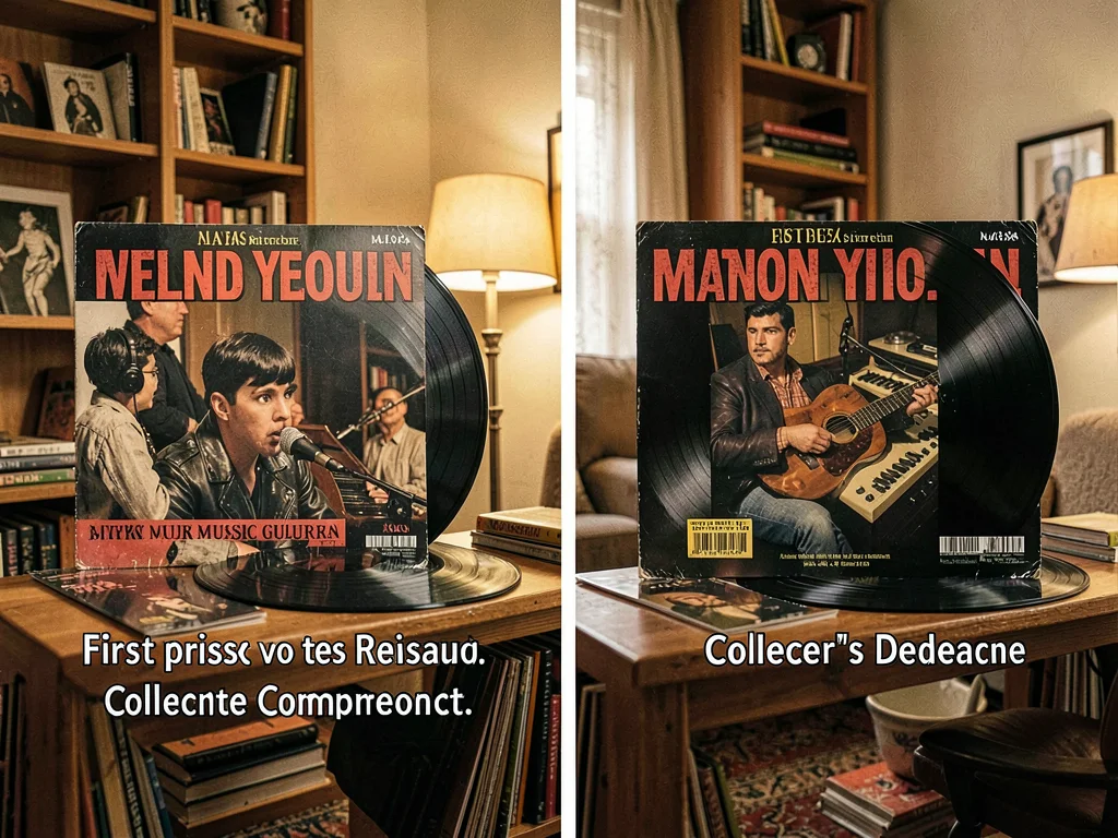 First press versus reissue comparison, two covers side by side, the collector's 