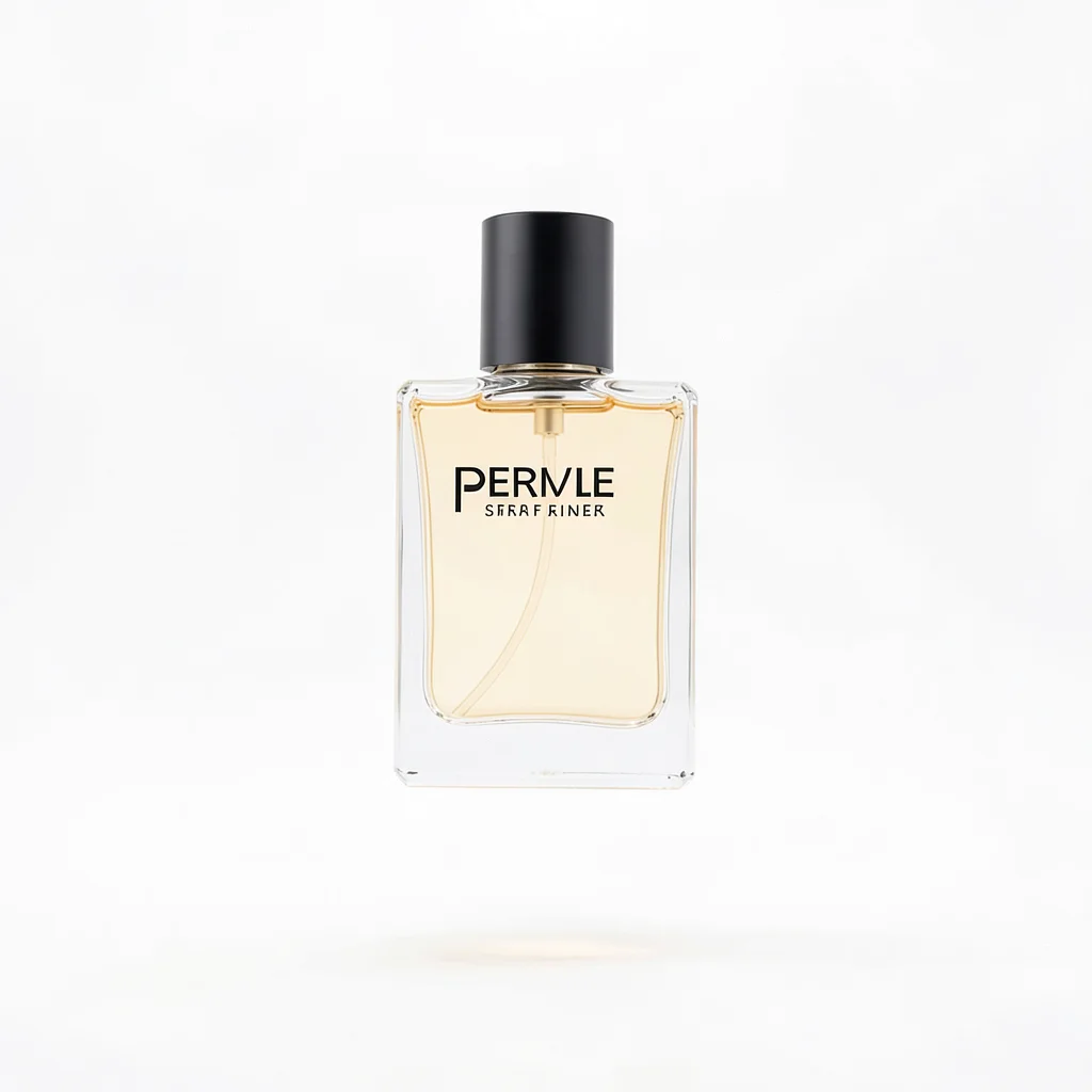 Perfume bottle floating