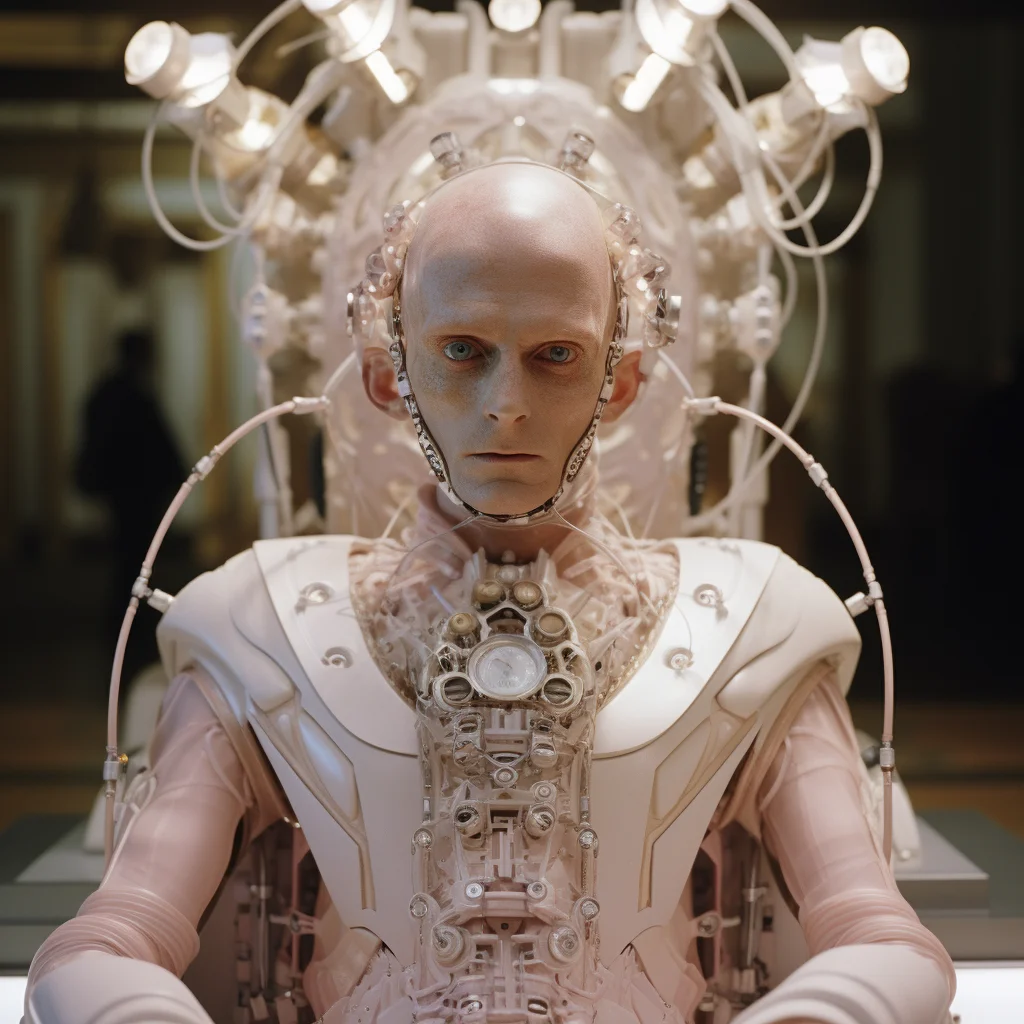 Matthew Barney crestmaster movie still ai robotic chi