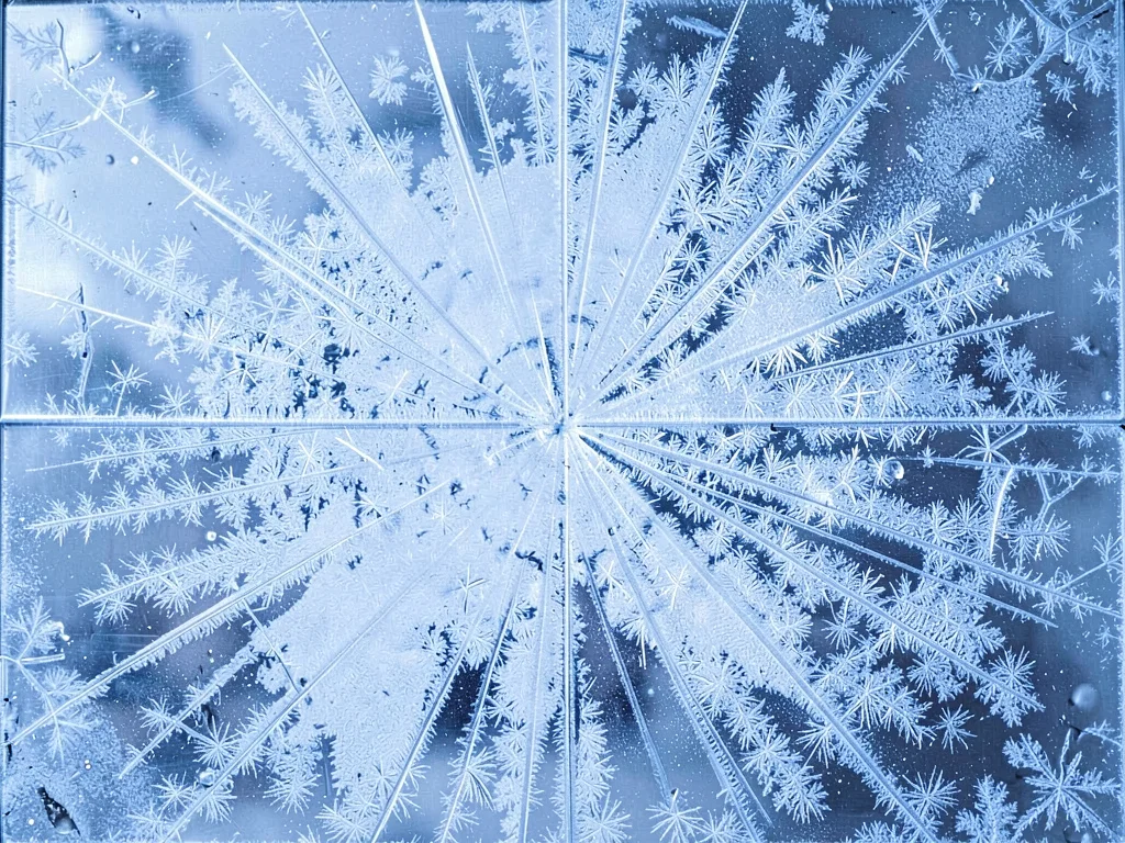 Radiating frost from cold center