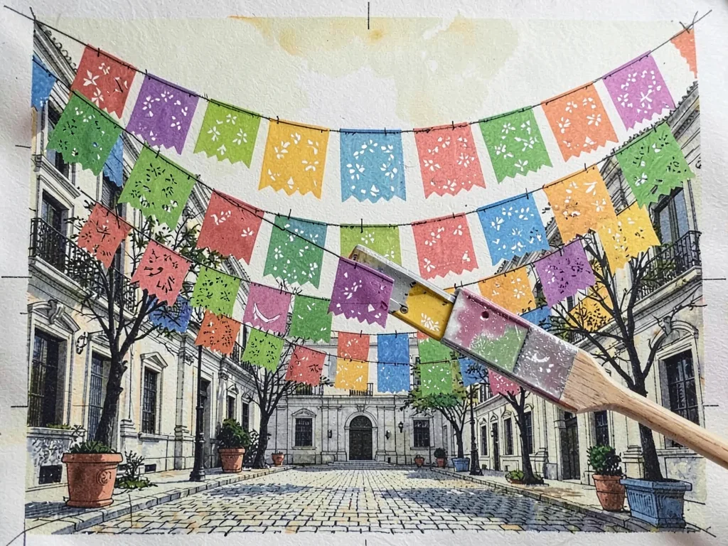 Papel picado banners