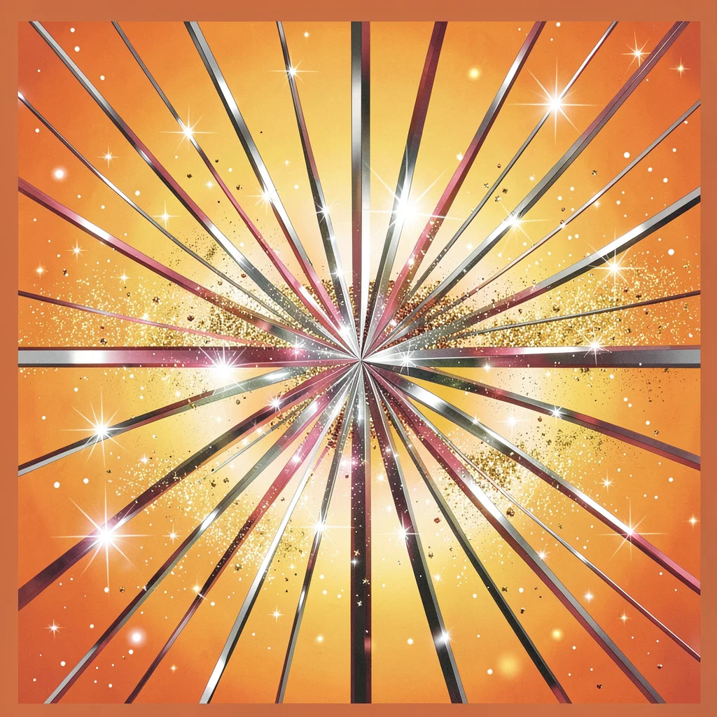 Disco seventies sunburst