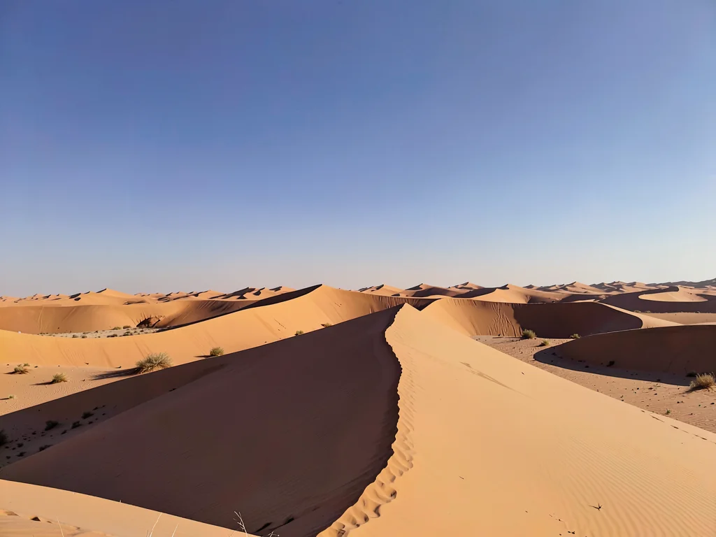 Desert dunes extended