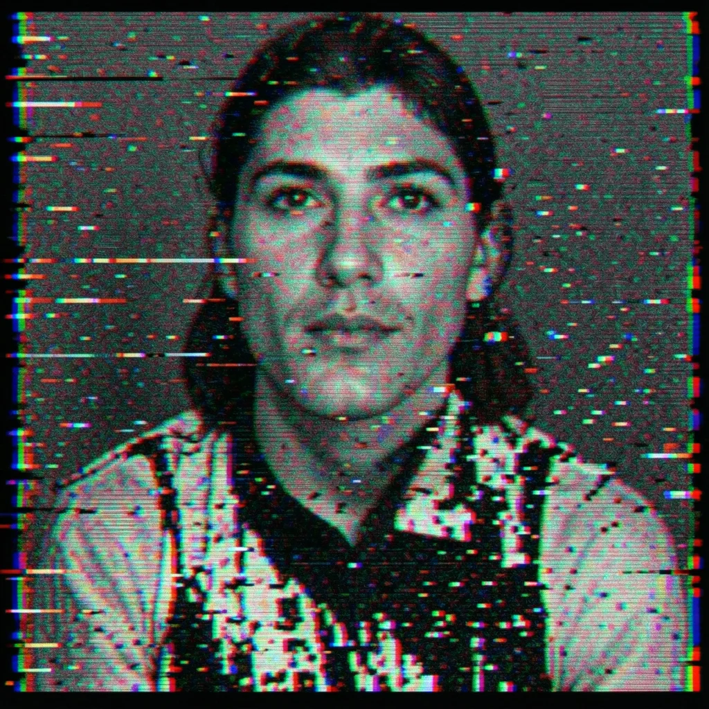 Channel shift at one-pixel level, individual red-green-blue sub-pixels visible a