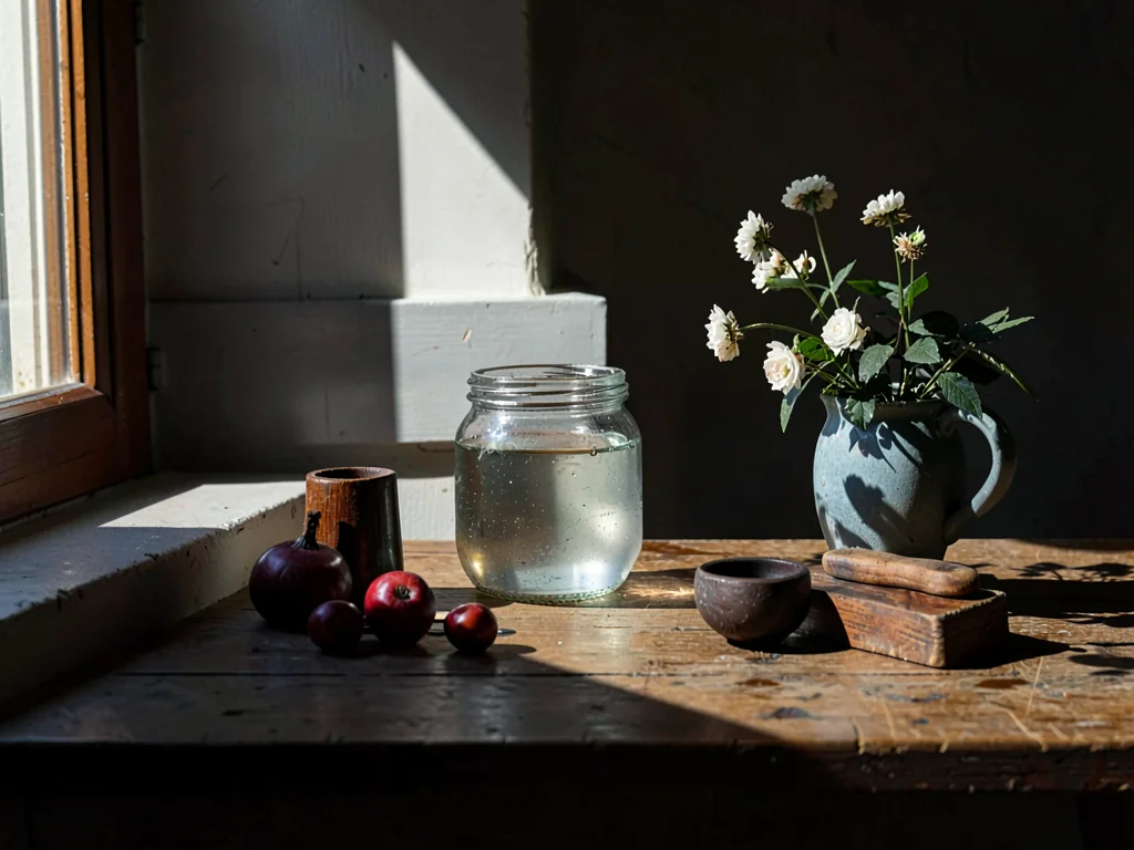 Single window light on still life