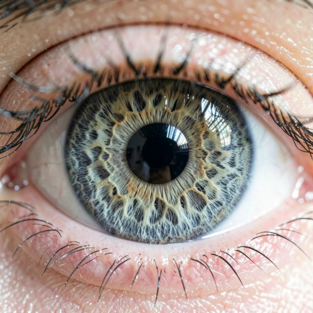 Human eye iris detail