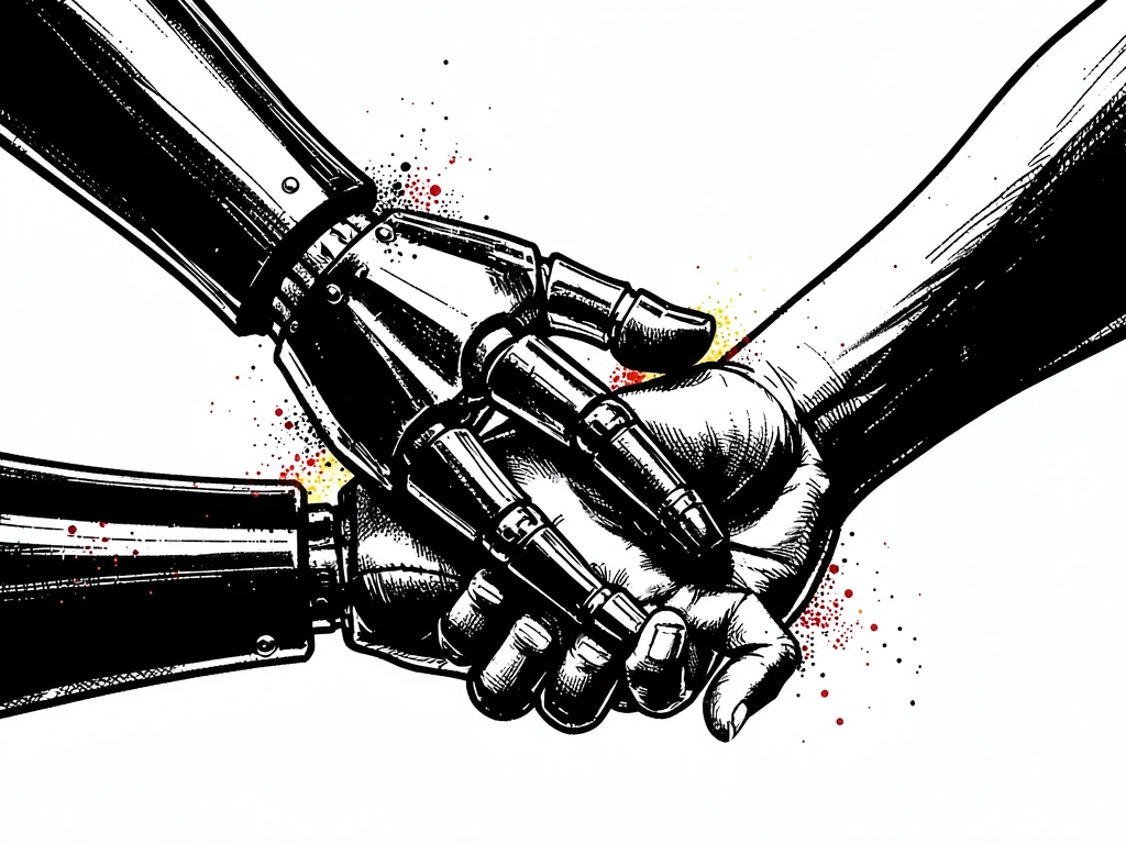 AI anxiety robot human hands