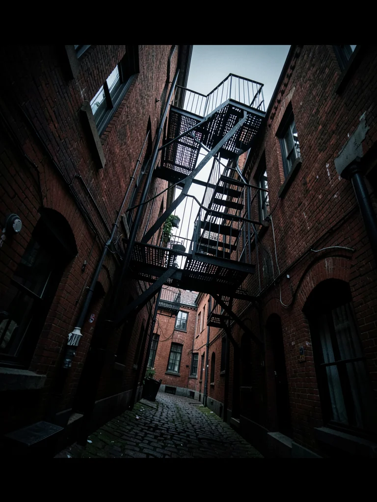 Back alley fire escape