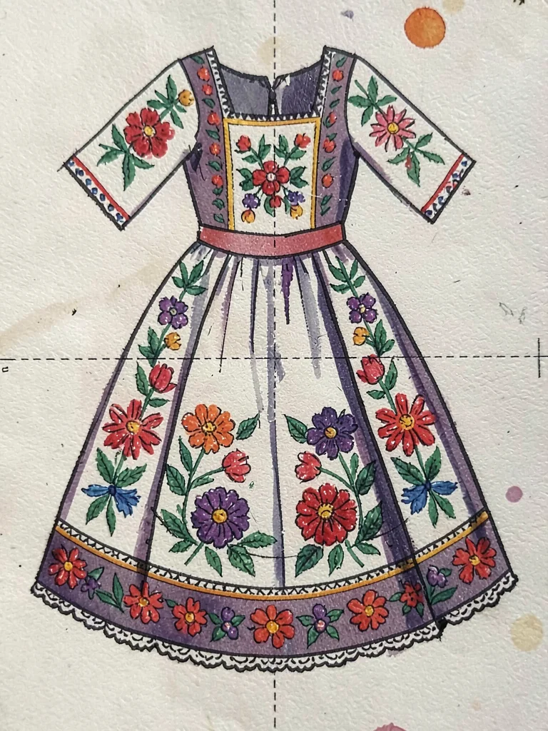 Embroidered dress