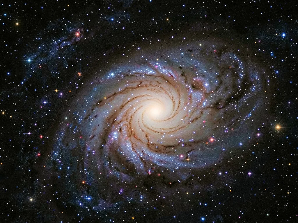 Spiral galaxy showing arm structure clearly