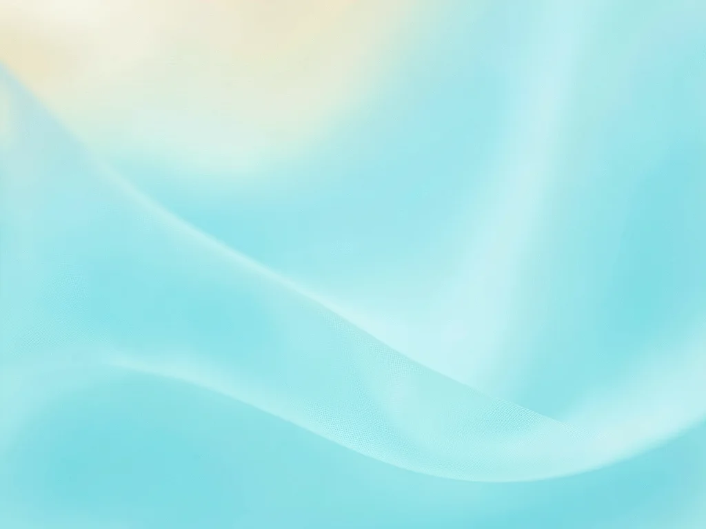 Aqua mesh gradient drifting into seafoam with a faint hint of pale gold along th