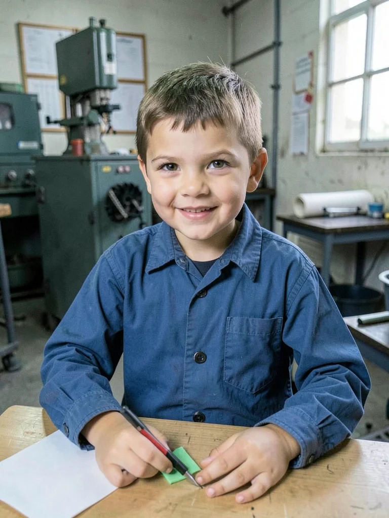 Factory child worker
