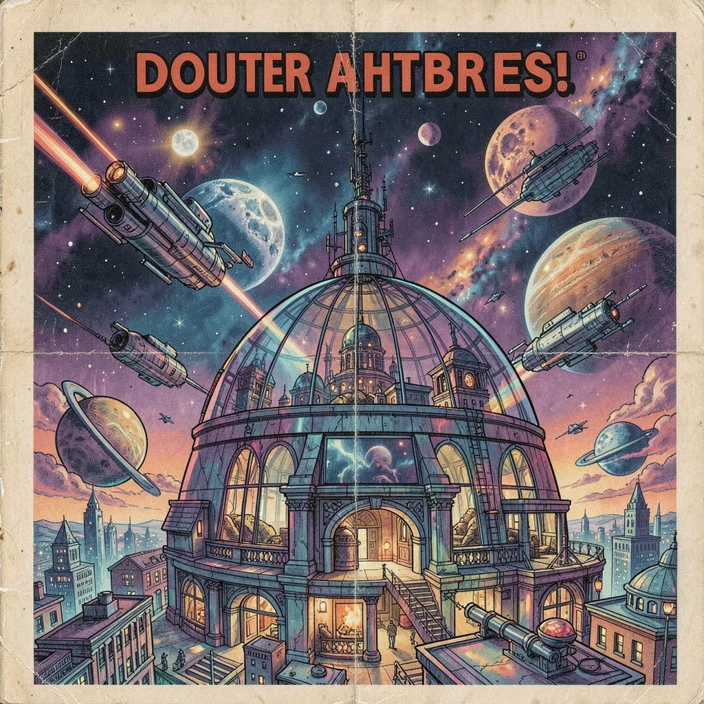 A domed city under alien sky