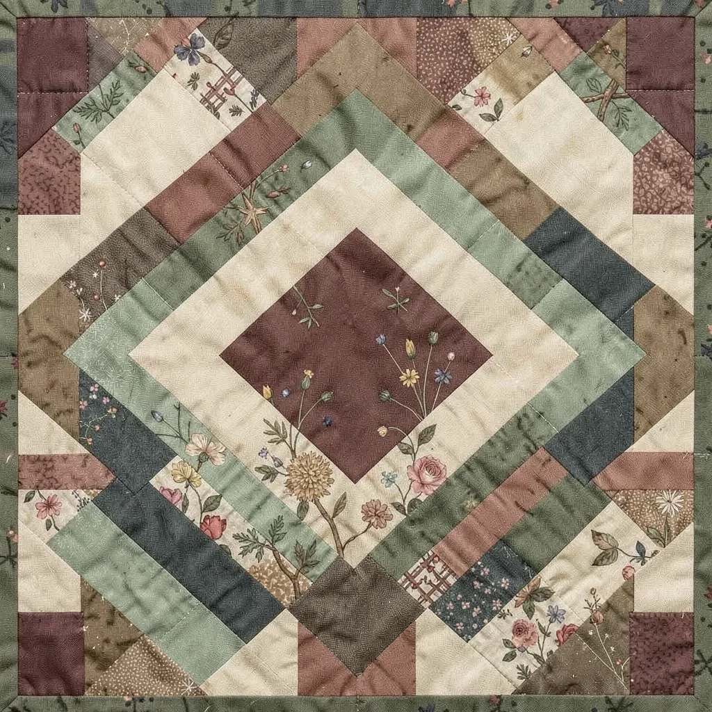 Barn Raising quilt layout