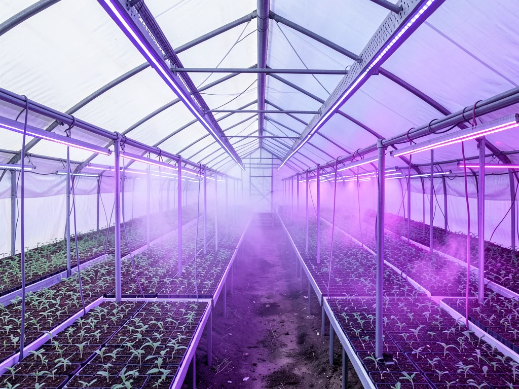 Polytunnel Rows to Horizon