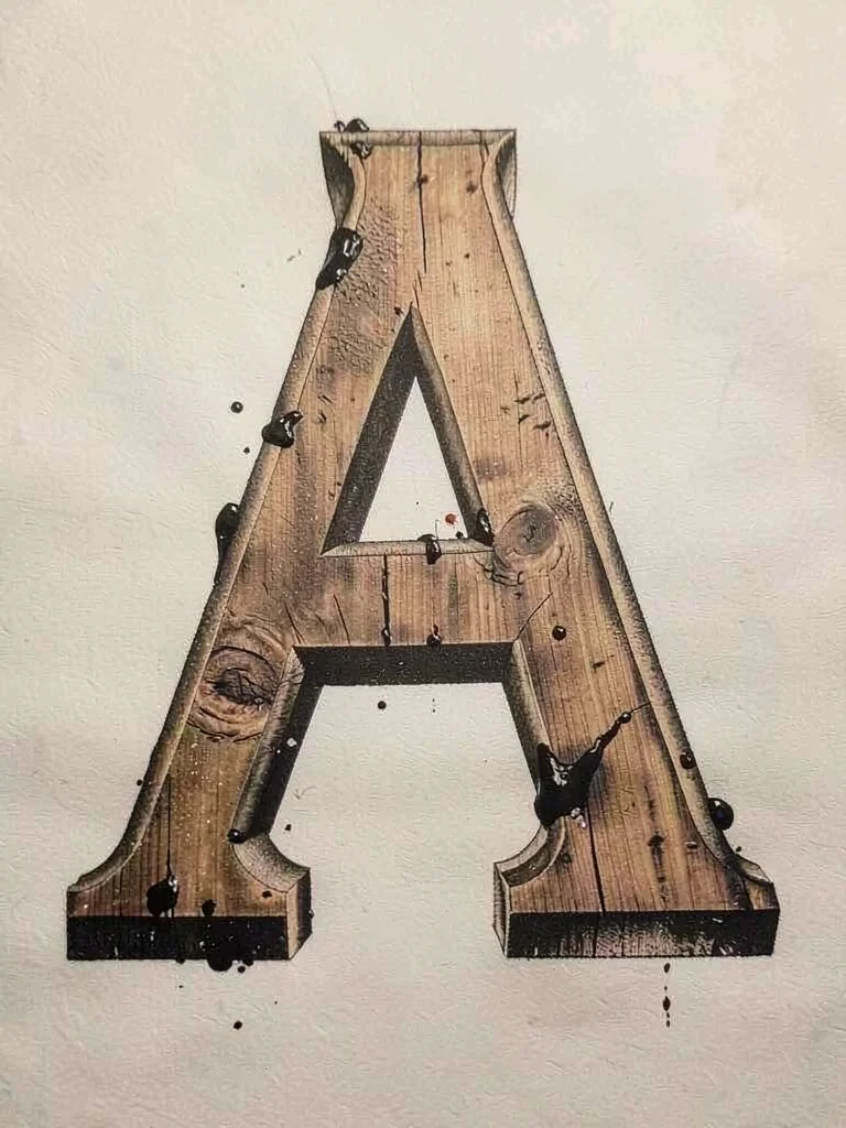 Vintage letter A