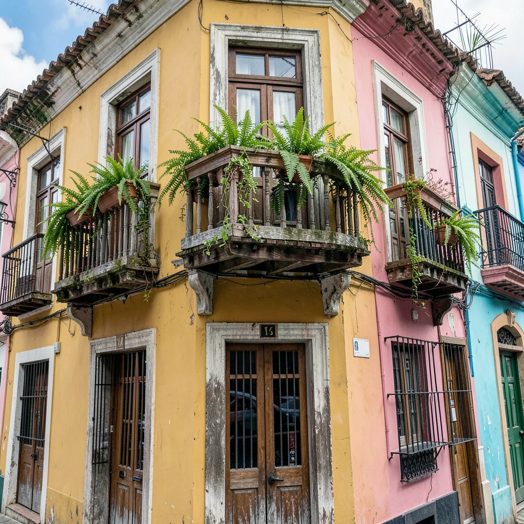 Salvador Pelourinho color, Bahian colonial saturation, A mustard-yellow colonial