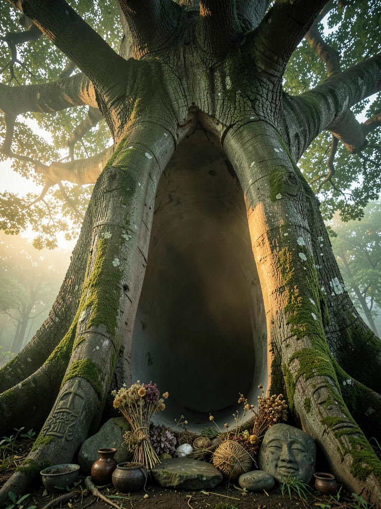 Inside the Sacred Baobab Hollow