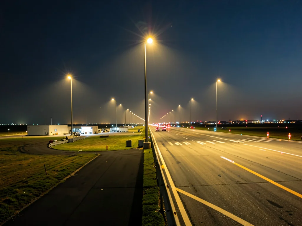 Airport runway lights
