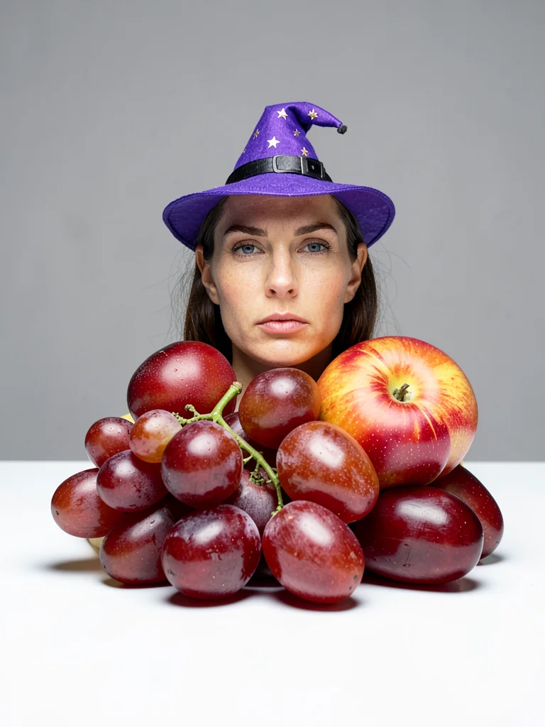 Grape Cluster Witch Hat