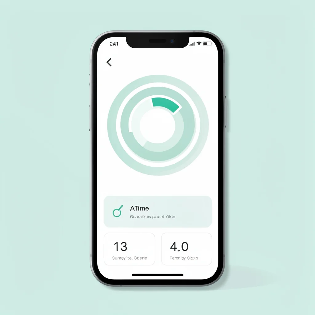 Flat UI mockup of a fitness tracking app home dashboard on a phone, activity rin