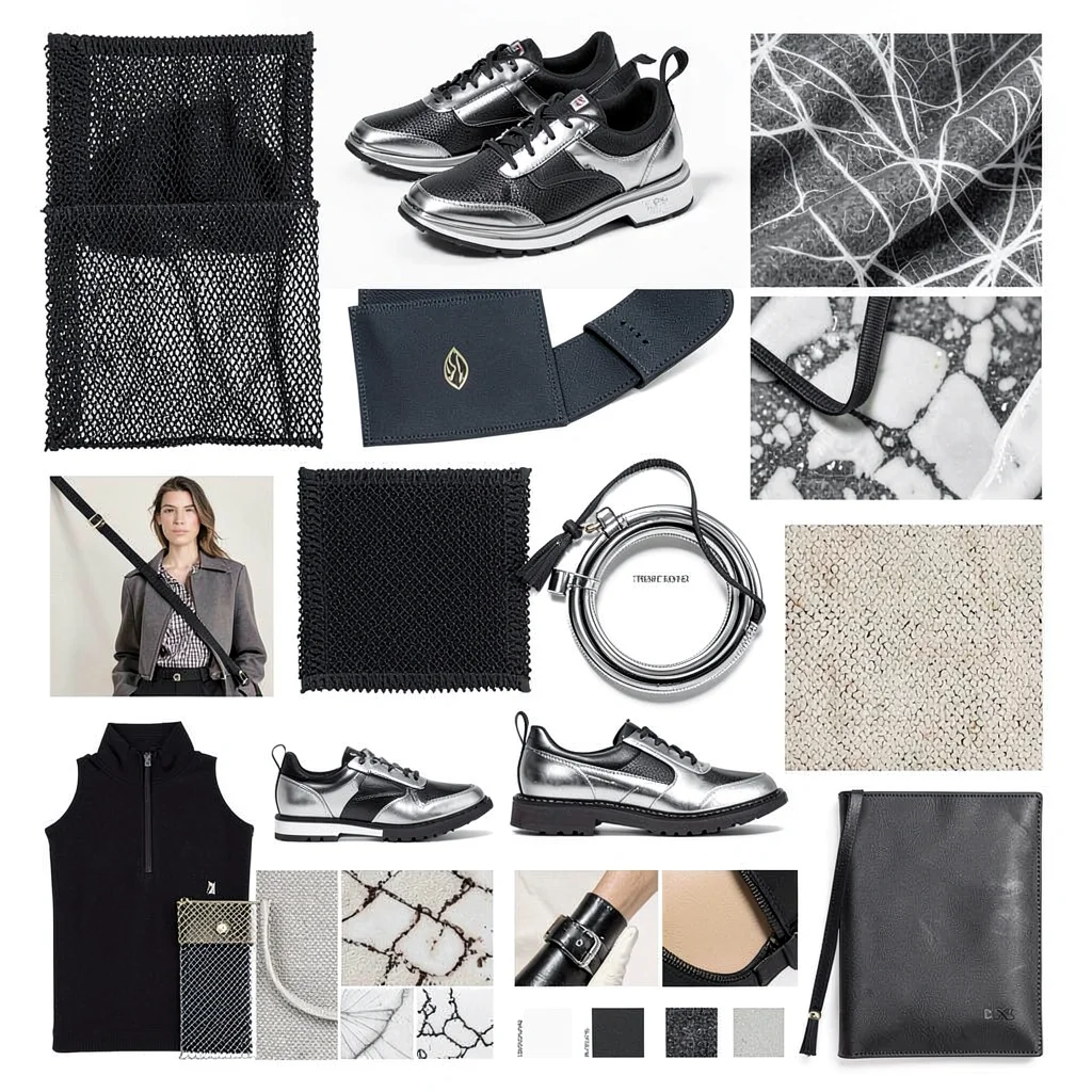 Sporty mesh neoprene chrome