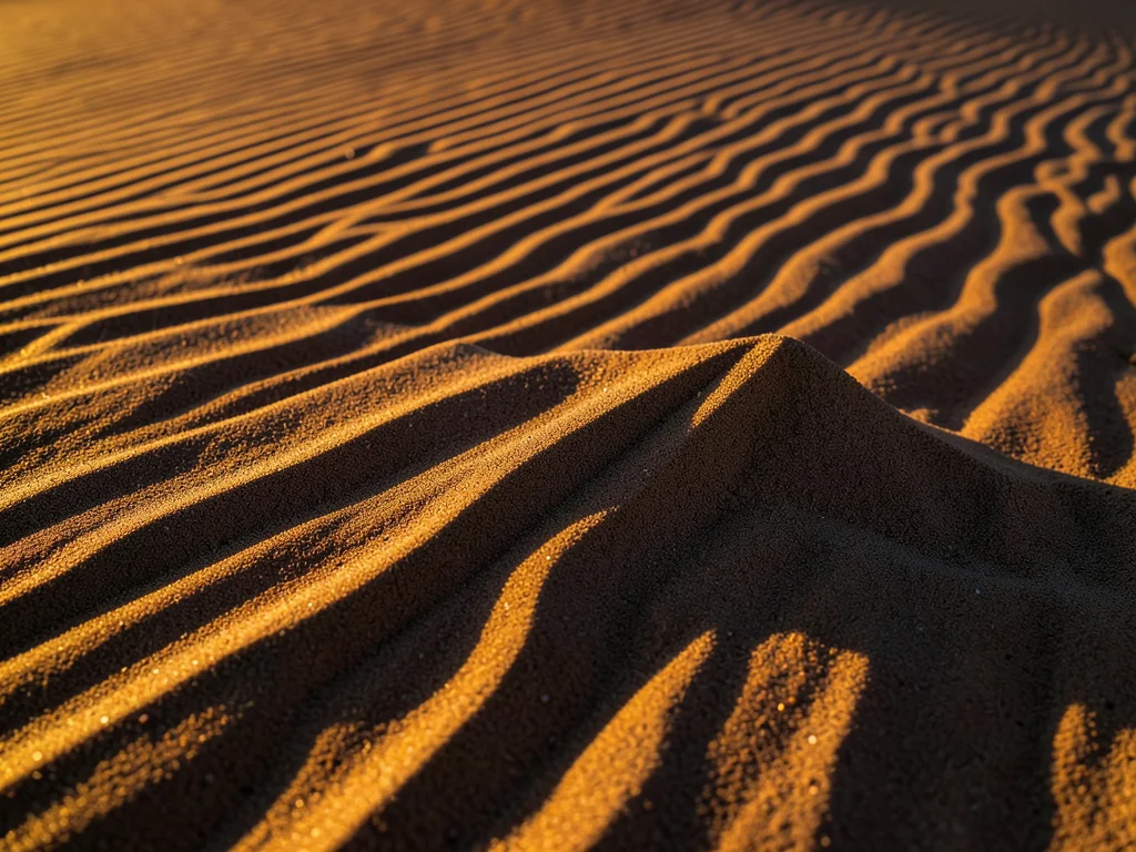 Wind tail formation behind pebble, elongated sand ridge in lee of obstacle, sing