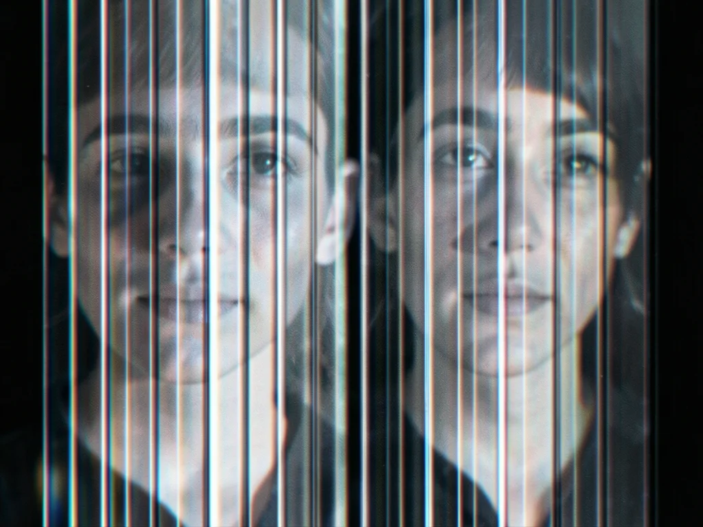 Lenticular animation frame, single step in a multi-frame sequence, motion blur b
