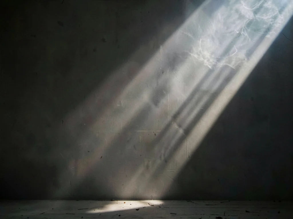 Skylight beam through dusty air