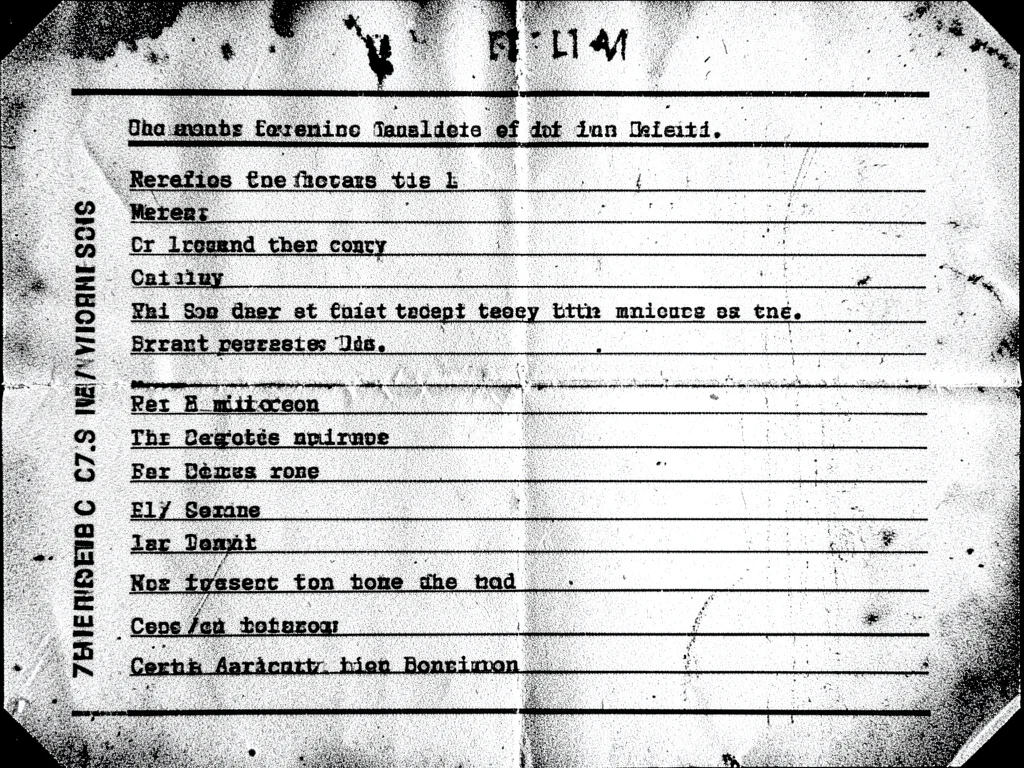 Photocopied classroom worksheet degraded through generations, text fading