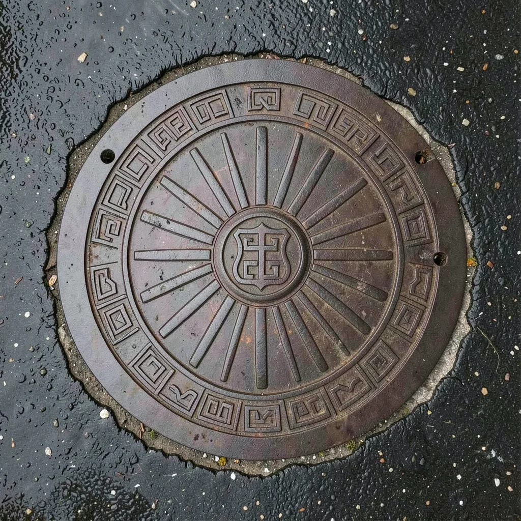 Water Department Sunburst Lid Design