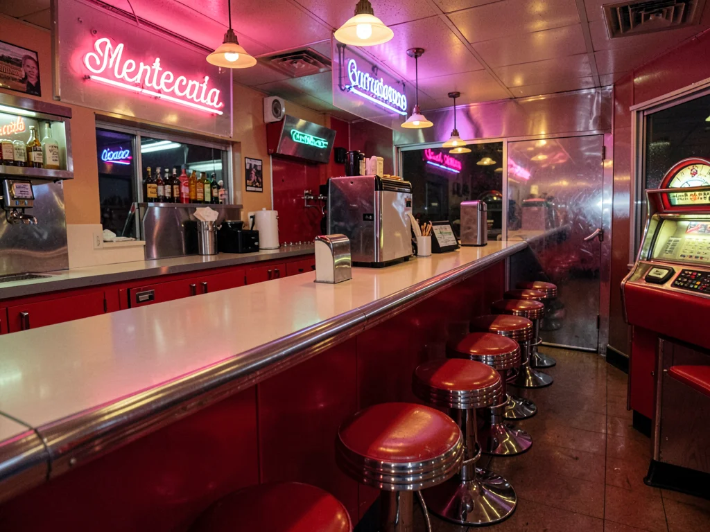Soda Fountain Counter Row