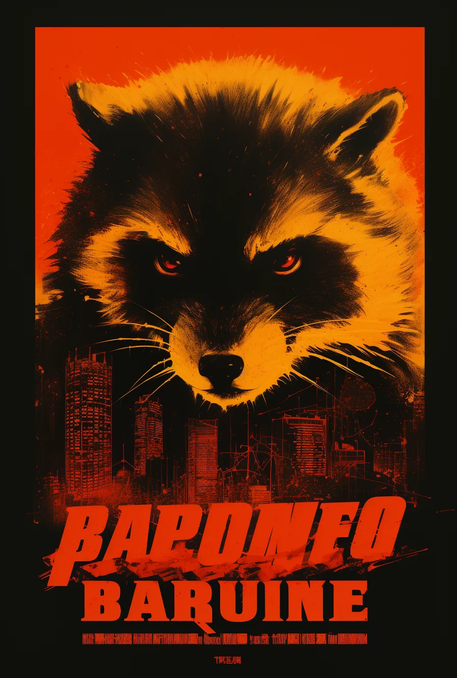 Movie poster of a Quentin Tarantino movie. Tarantino