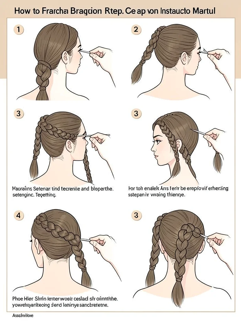 French braid instruction diagram