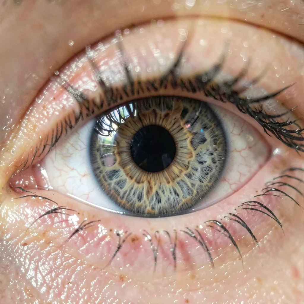 Human eye iris detail