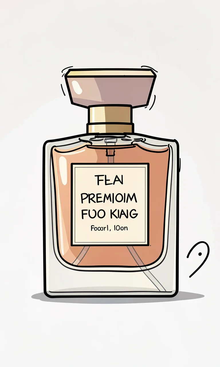 Luxury perfume ad visual
