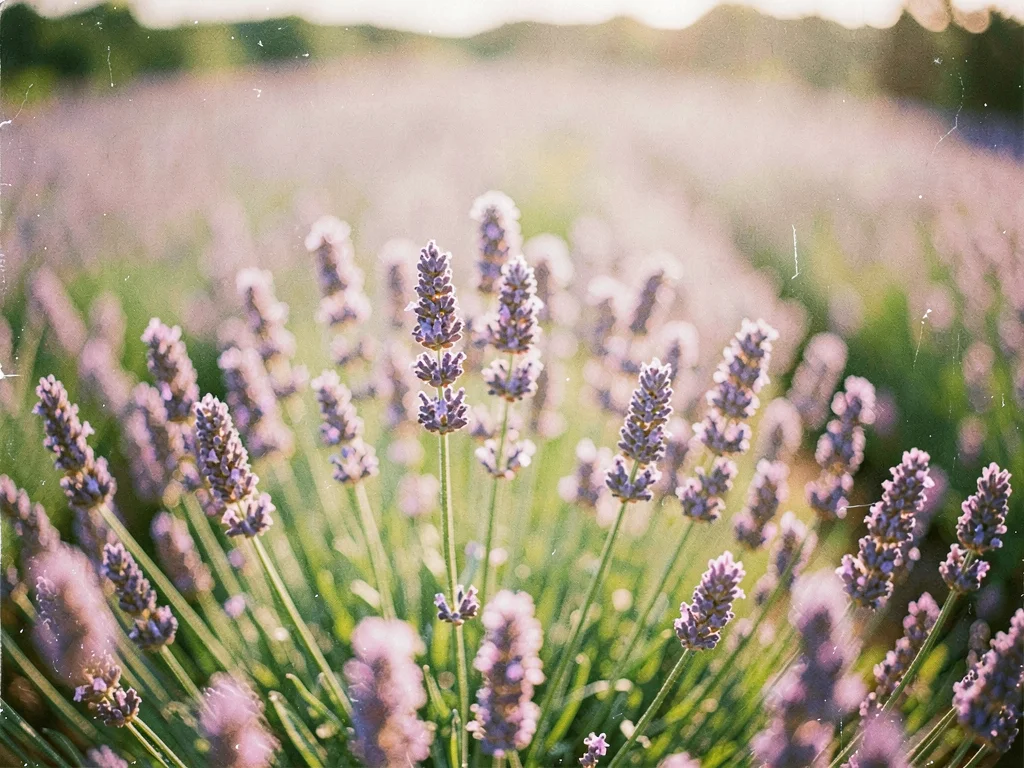 Lavender field dreamlike soft focus