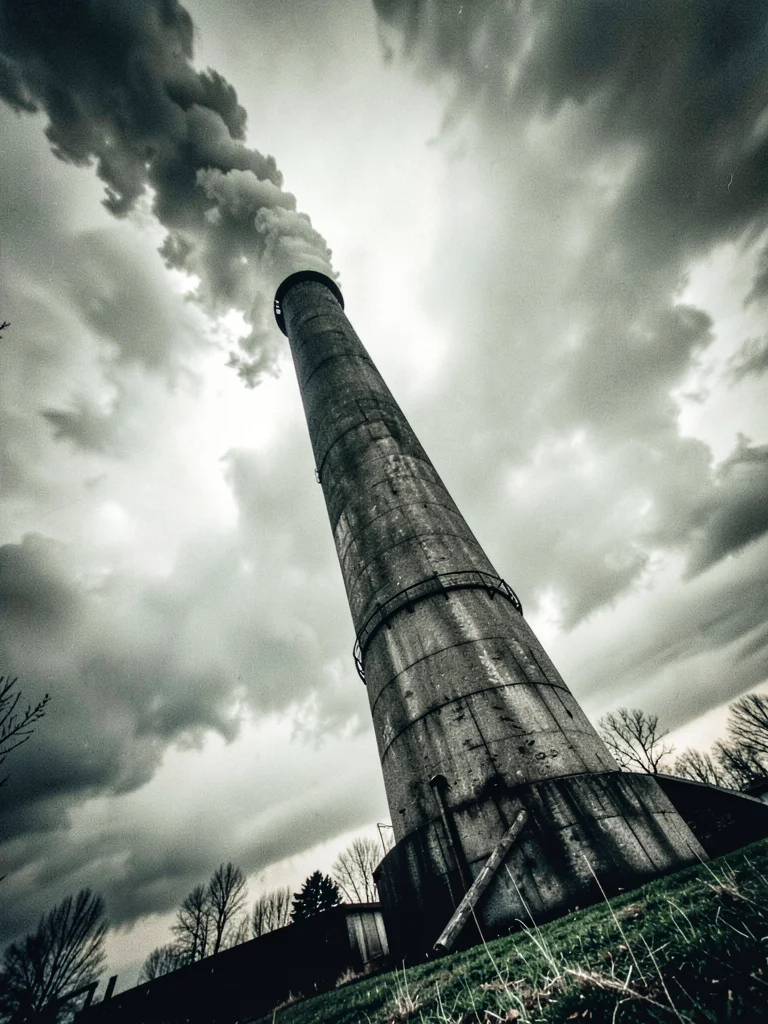 Industrial smokestack