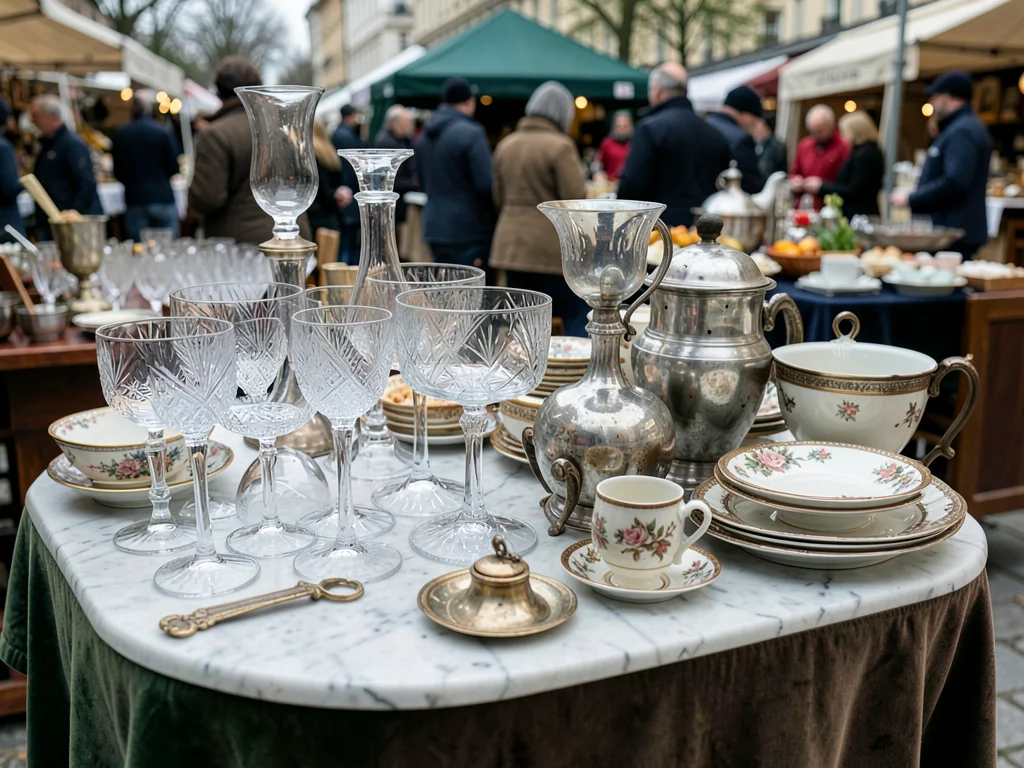 Crystal Glassware in Overcast Light