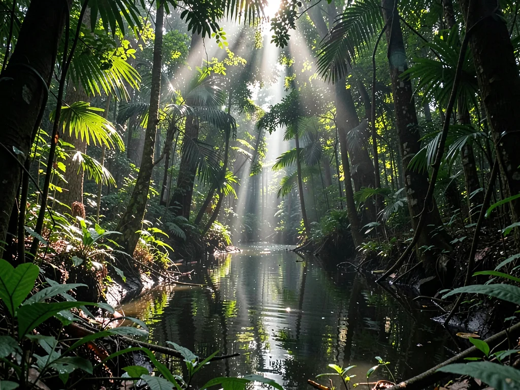 Standing water in gap reflecting light back up