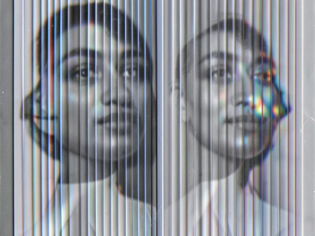 Lenticular depth map, single-viewpoint print creating parallax illusion of reced